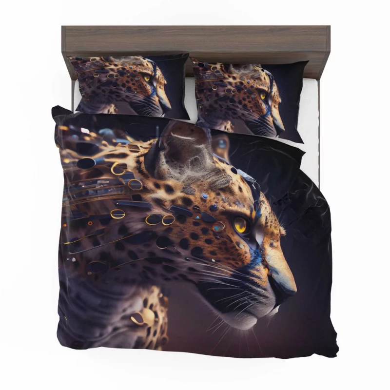 Leopard With Blue Eyes Bedding Set 2