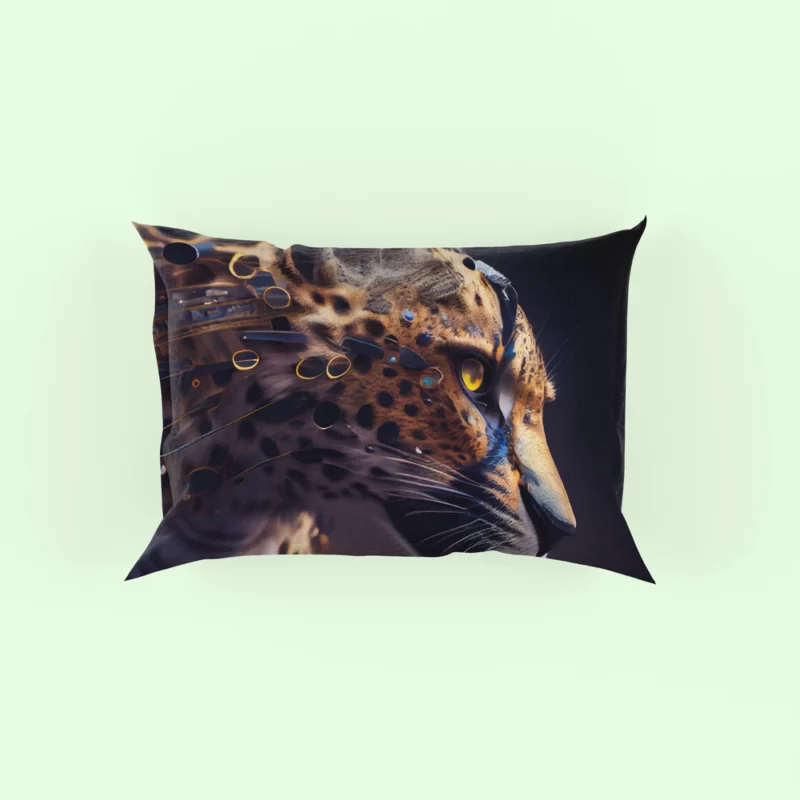 Leopard With Blue Eyes Pillow Case