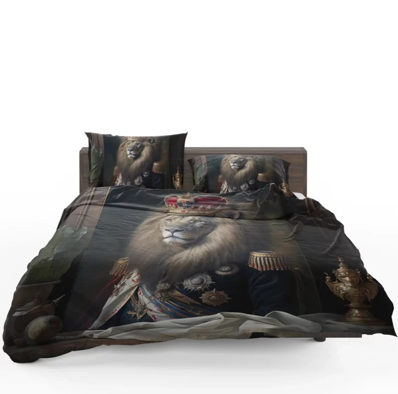 Lion Portrait Artwork Bedding Set 1