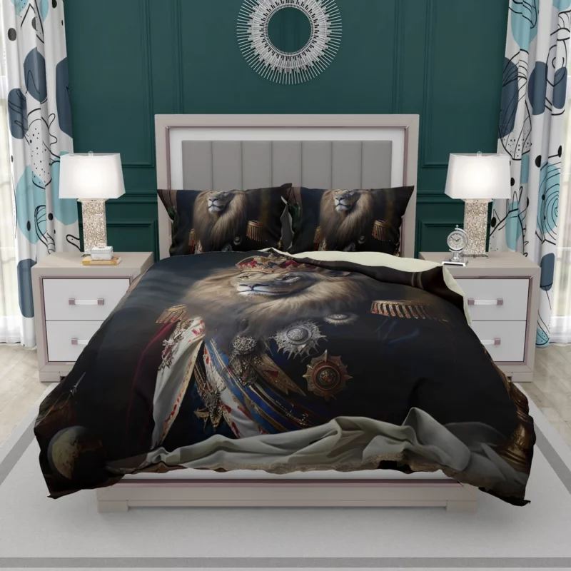 Lion Portrait Artwork Bedding Set 2