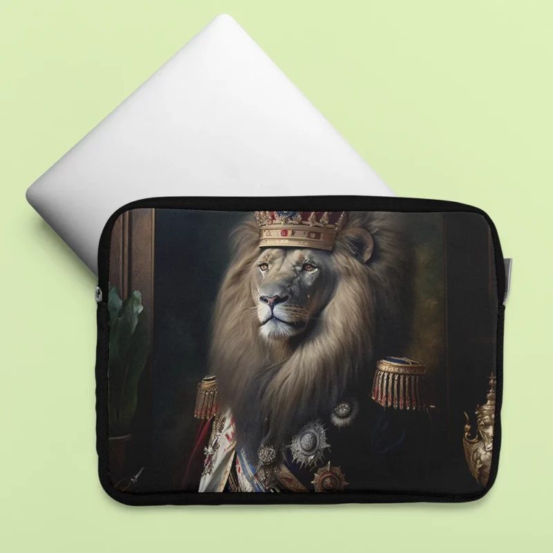 Lion Portrait Artwork Laptop Sleeve