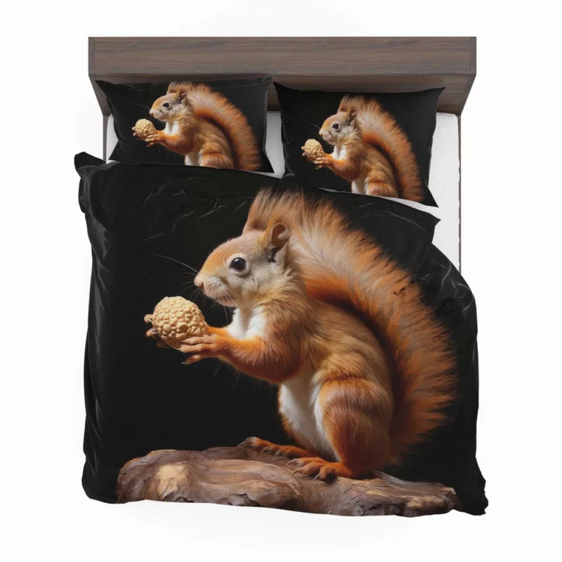 Lively Squirrel Nibbling a Nut Bedding Set 2