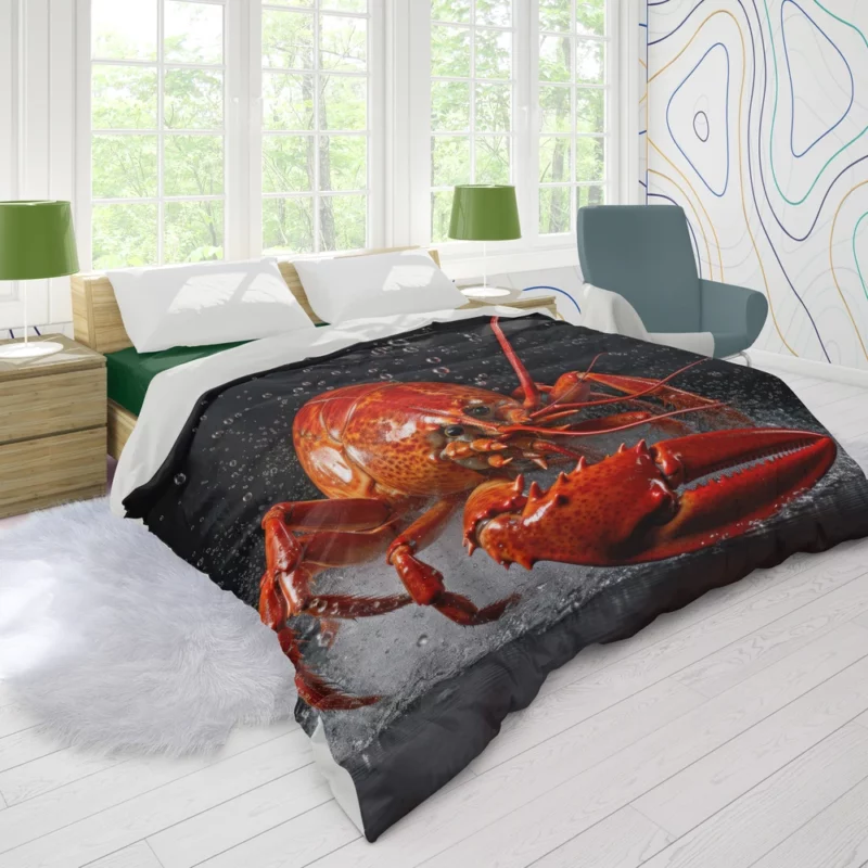 Lobster Illustration Duvet Cover