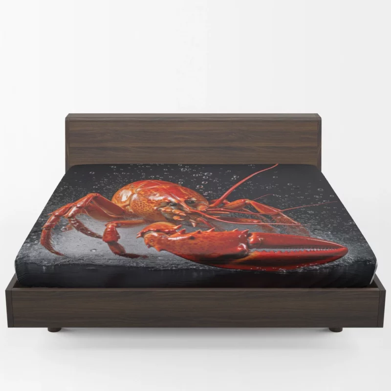 Lobster Illustration Fitted Sheet 1