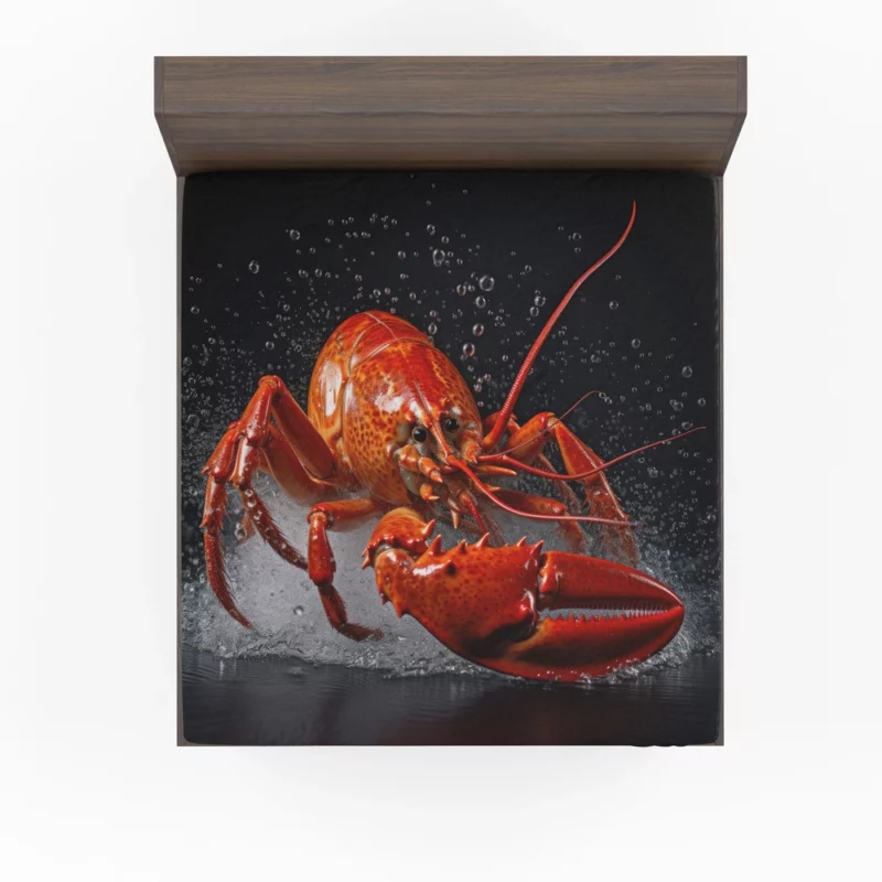 Lobster Illustration Fitted Sheet