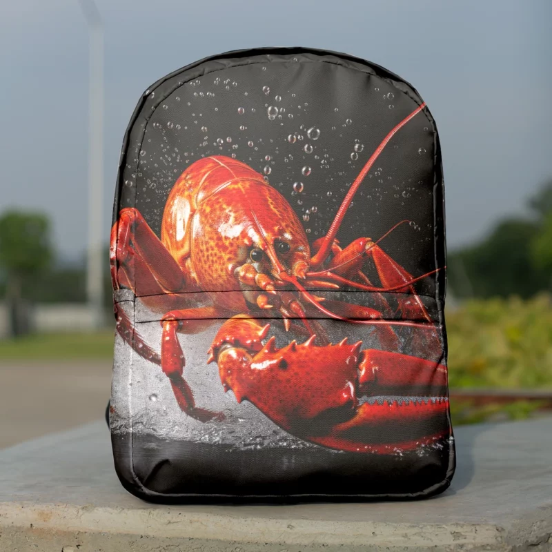 Lobster Illustration Minimalist Backpack