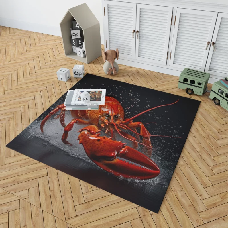 Lobster Illustration Rug 1