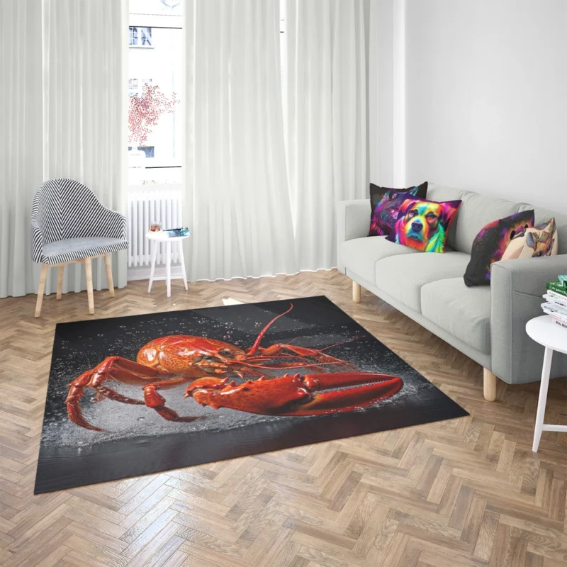 Lobster Illustration Rug 2