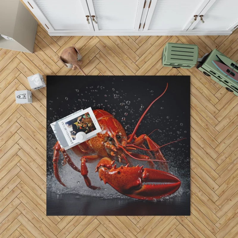 Lobster Illustration Rug