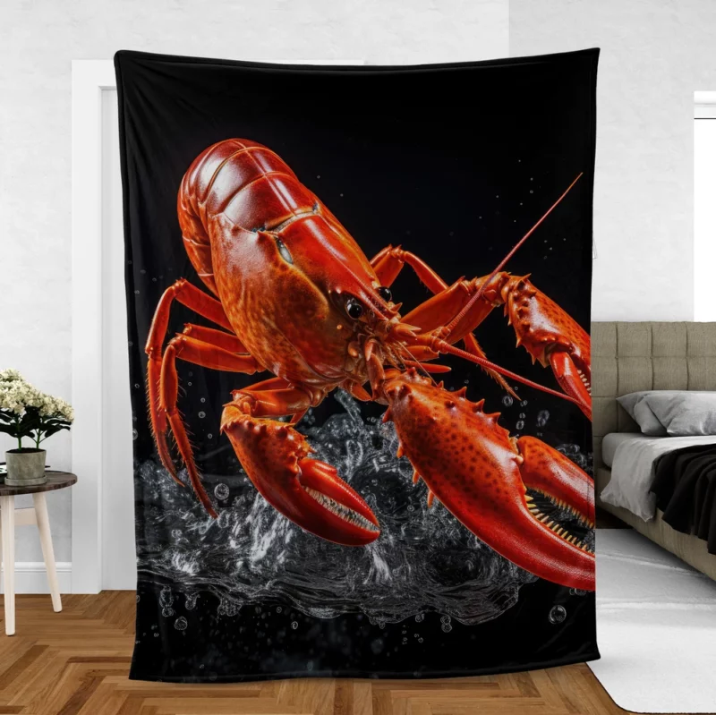 Lobster Photography Fleece Blanket