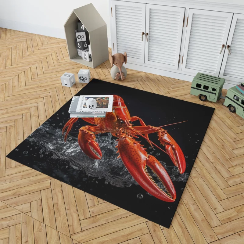 Lobster Photography Rug 1