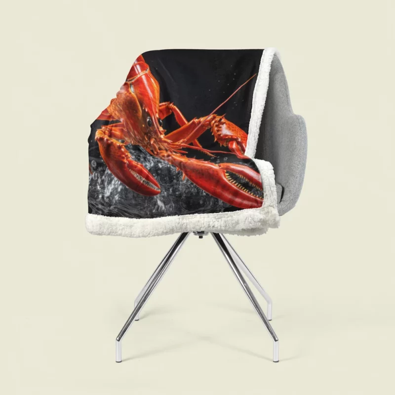 Lobster Photography Sherpa Fleece Blanket 1