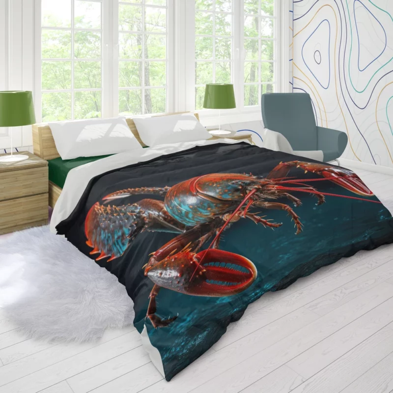 Lobster Vibrant Art Duvet Cover