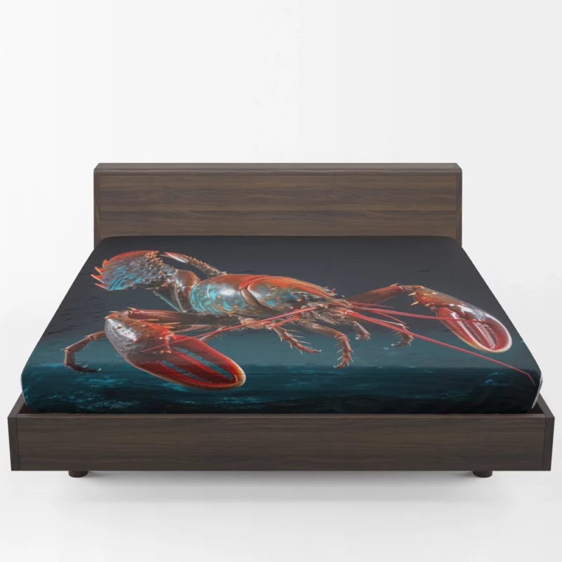 Lobster Vibrant Art Fitted Sheet 1