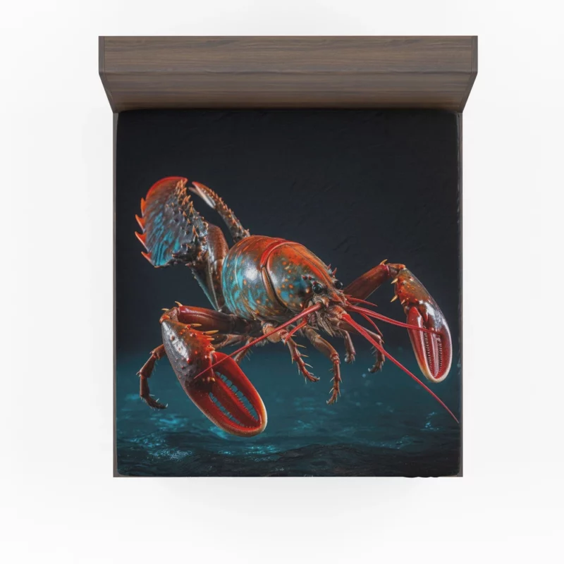 Lobster Vibrant Art Fitted Sheet