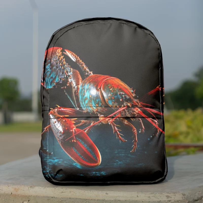 Lobster Vibrant Art Minimalist Backpack