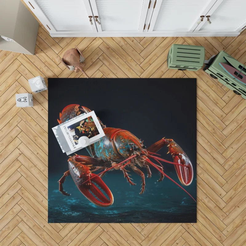 Lobster Vibrant Art Rug