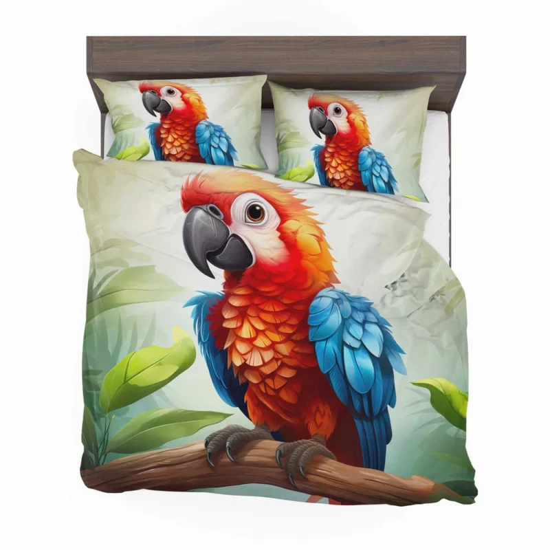 Macaw Parrot Wildlife Art Bedding Set 2