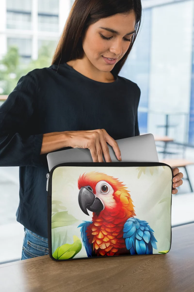 Macaw Parrot Wildlife Art Laptop Sleeve 1
