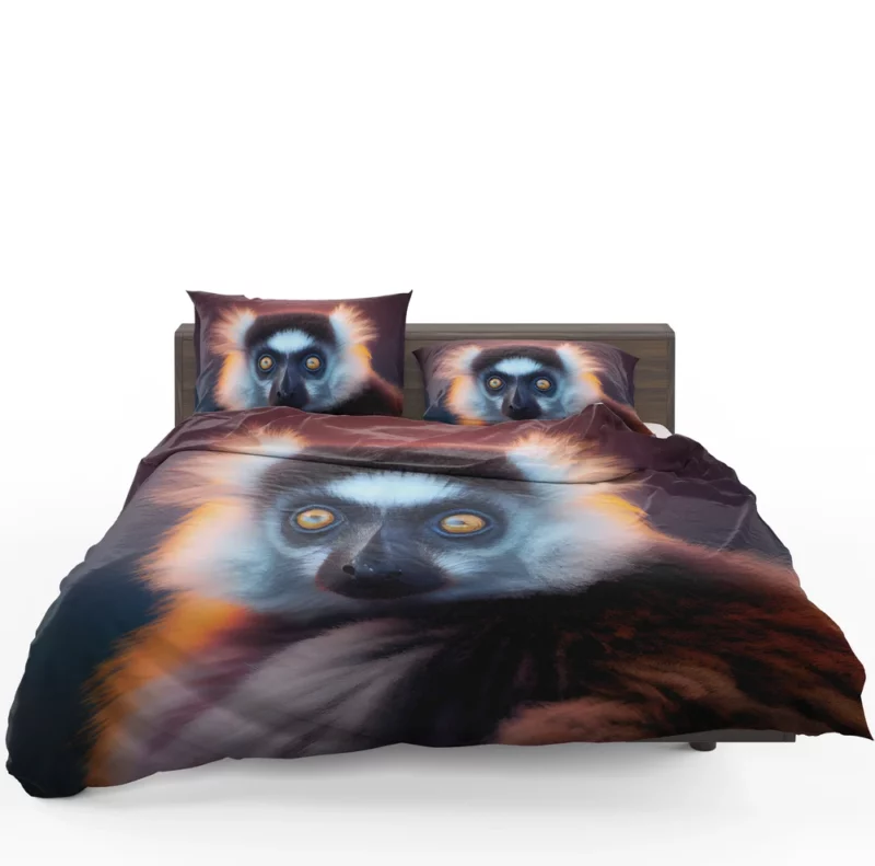 Madagascar AI-Enhanced Lemur Bedding Set 1