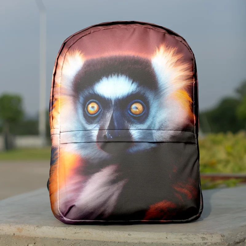 Madagascar AI-Enhanced Lemur Minimalist Backpack