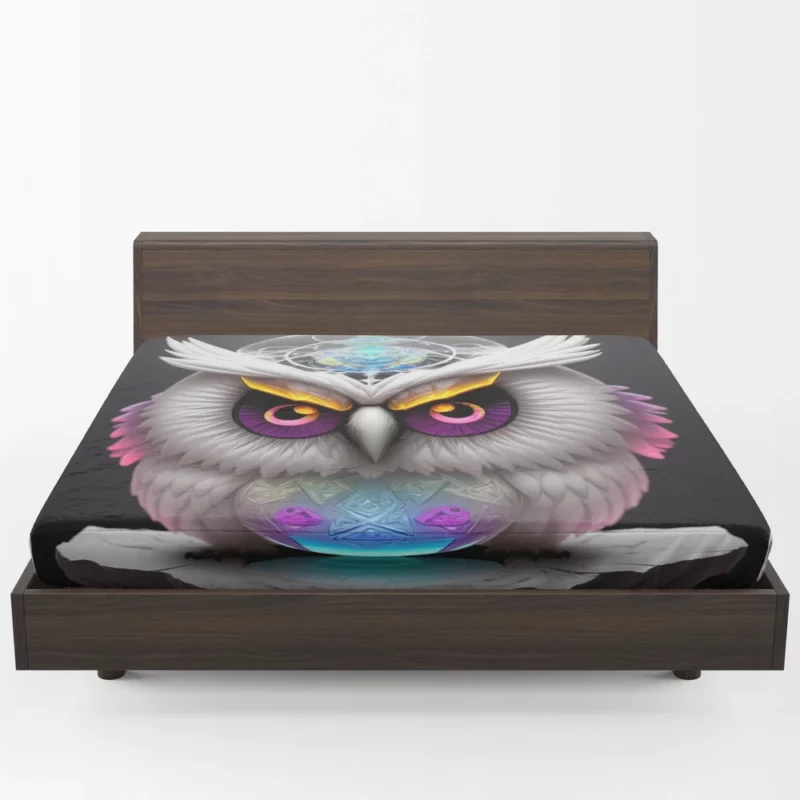 Magic Owl Mandala Fitted Sheet 1