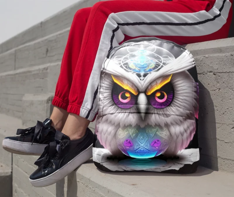 Magic Owl Mandala Minimalist Backpack 1