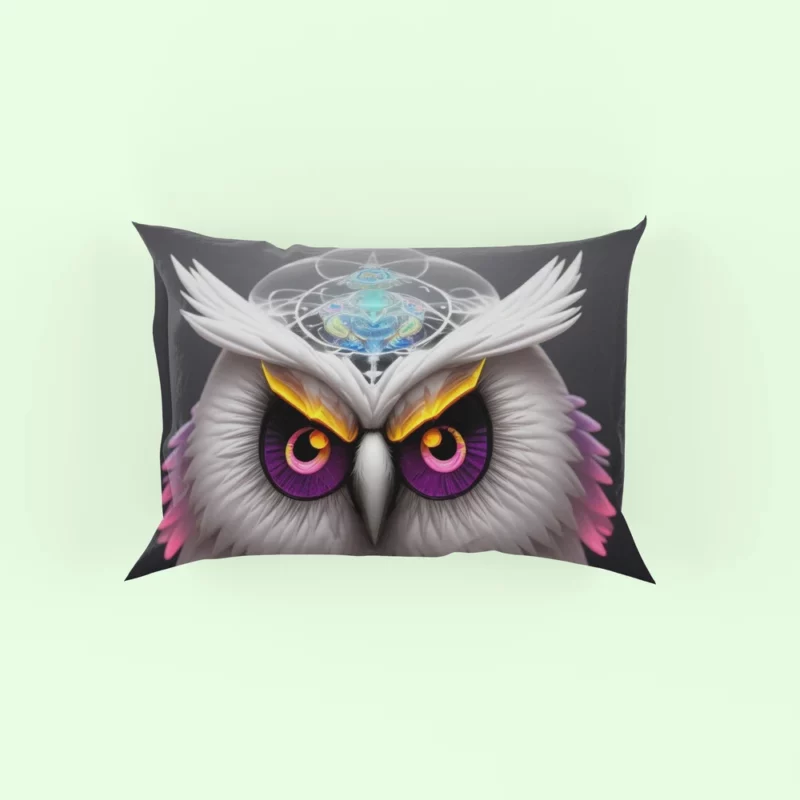 Magic Owl Mandala Pillow Case