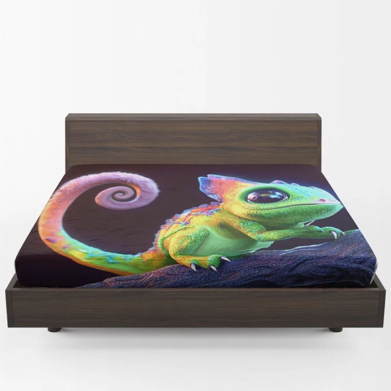 Magical Colored Lizard Fitted Sheet 1