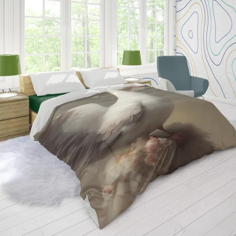 Magical Fantasy Dove Art Duvet Cover