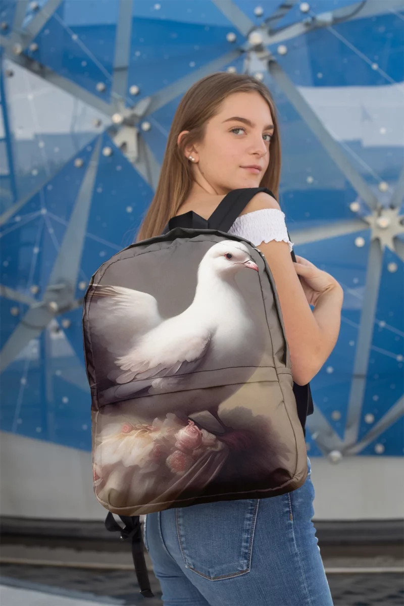 Magical Fantasy Dove Art Minimalist Backpack 2