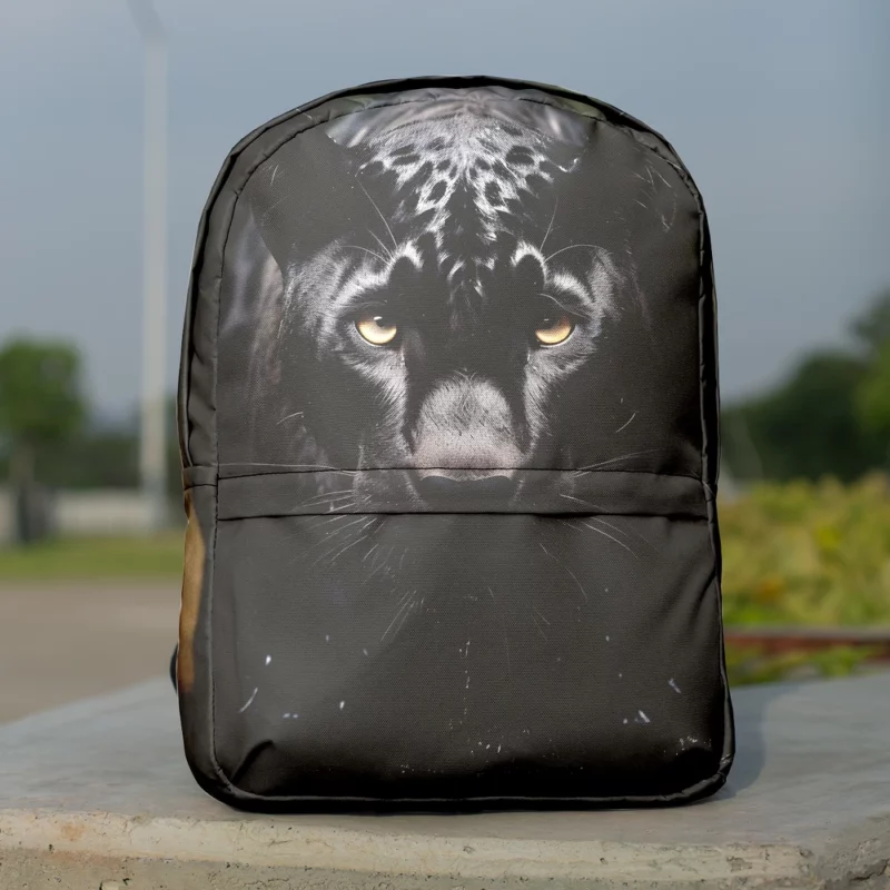 Majestic Black Panther Portrait Minimalist Backpack