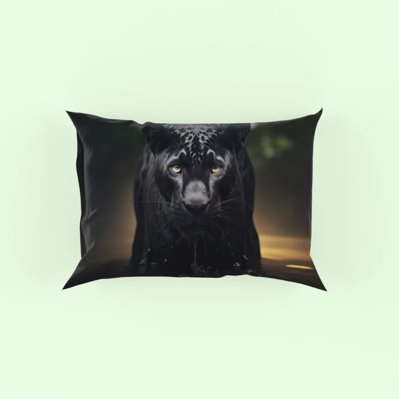 Majestic Black Panther Portrait Pillow Case