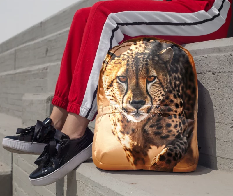 Majestic Cheetah at Sunset Minimalist Backpack 1