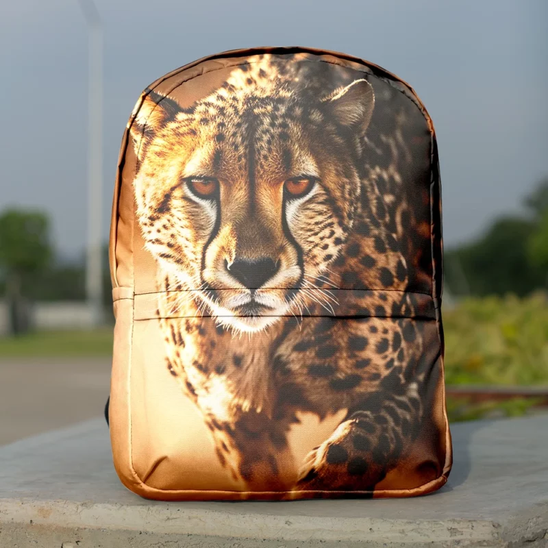 Majestic Cheetah at Sunset Minimalist Backpack