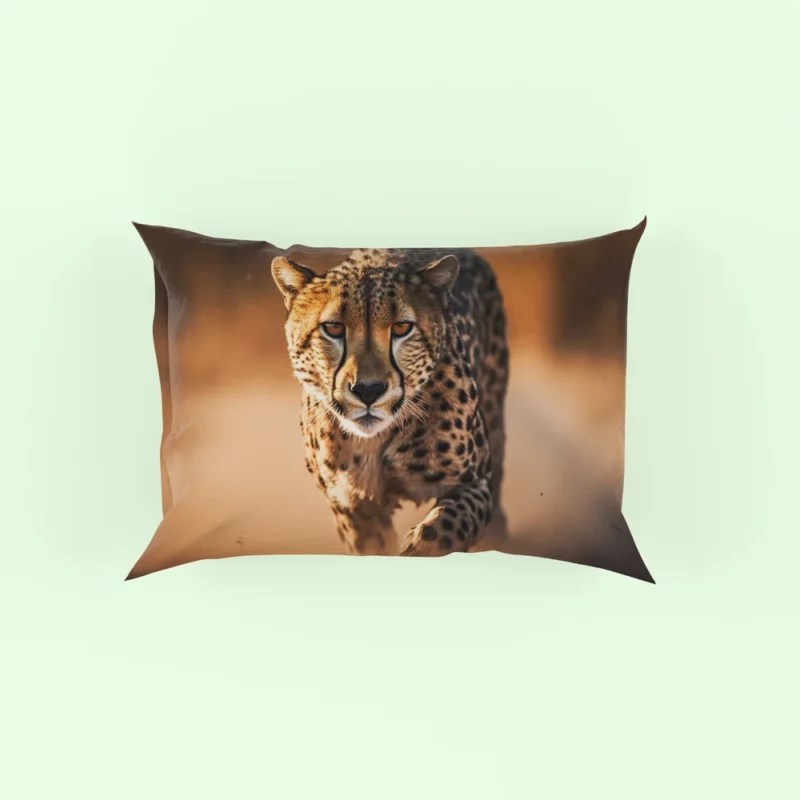 Majestic Cheetah at Sunset Pillow Case