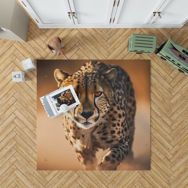 Majestic Cheetah at Sunset Rug