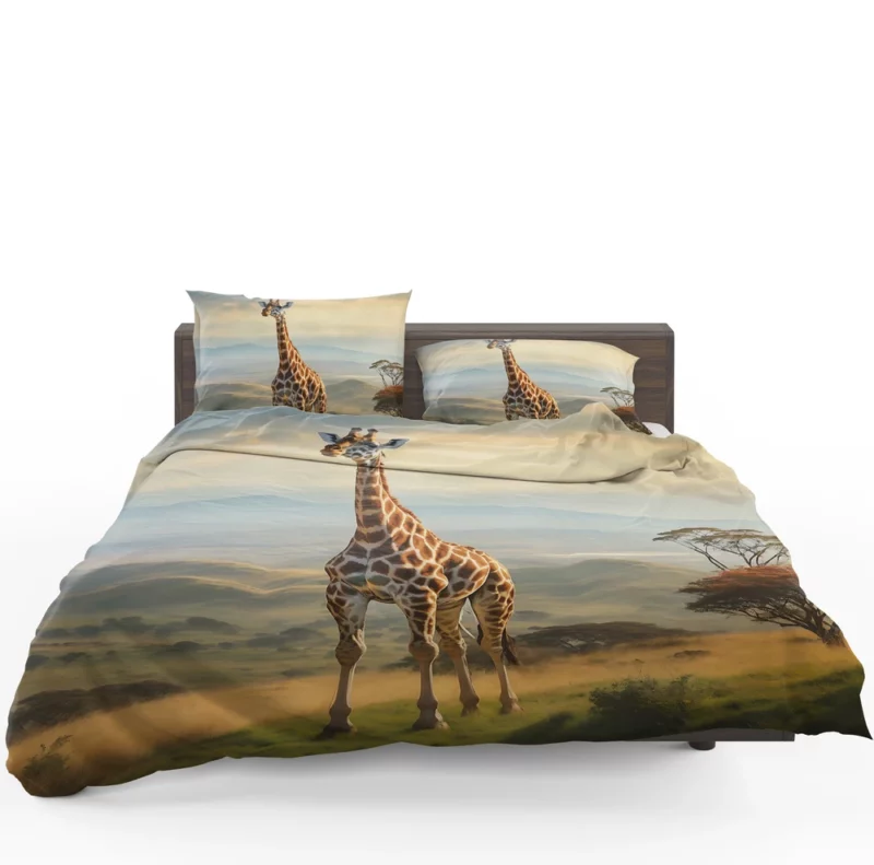 Majestic Hilltop Giraffe Bedding Set 1