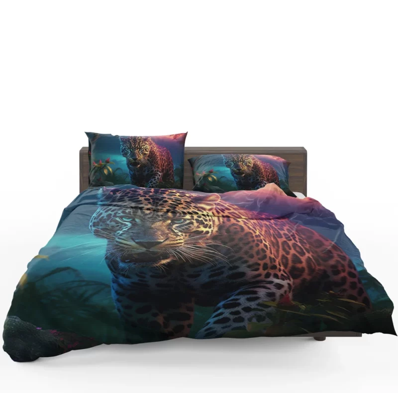 Majestic Jaguar Wallpaper Bedding Set 1