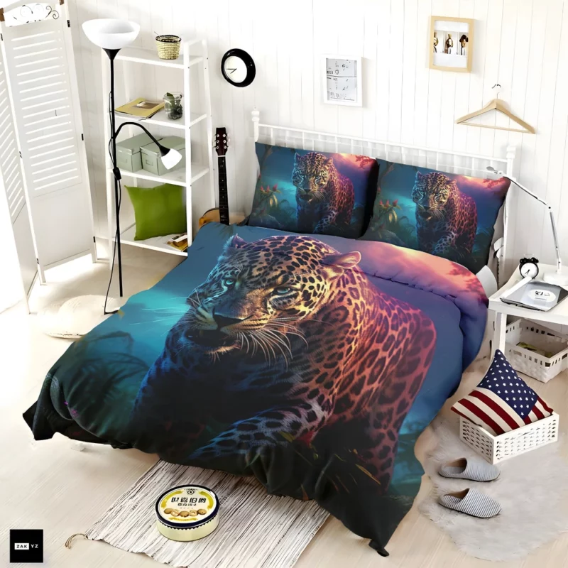 Majestic Jaguar Wallpaper Bedding Set