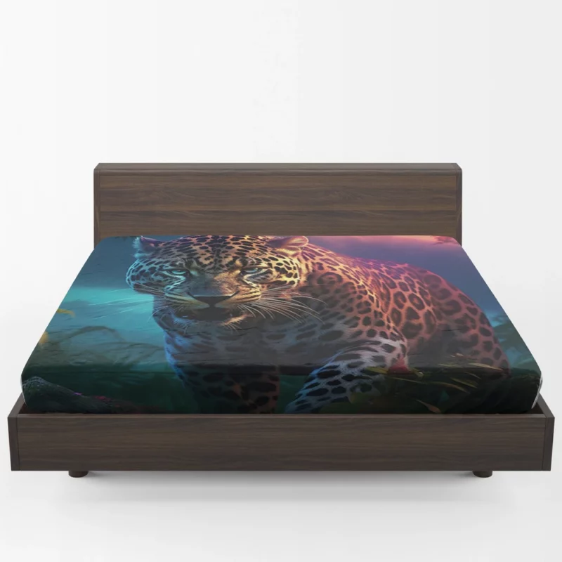 Majestic Jaguar Wallpaper Fitted Sheet 1