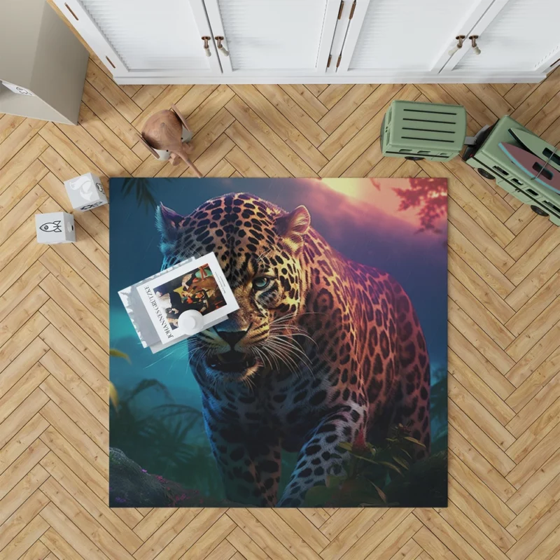 Majestic Jaguar Wallpaper Rug