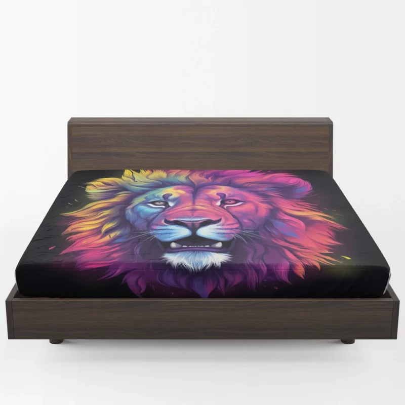 Majestic Lion Painting Fitted Sheet 1