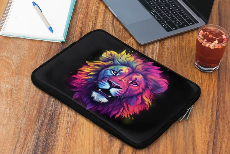 Majestic Lion Painting Laptop Sleeve 2