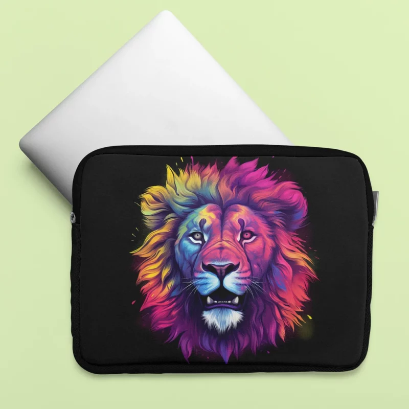 Majestic Lion Painting Laptop Sleeve