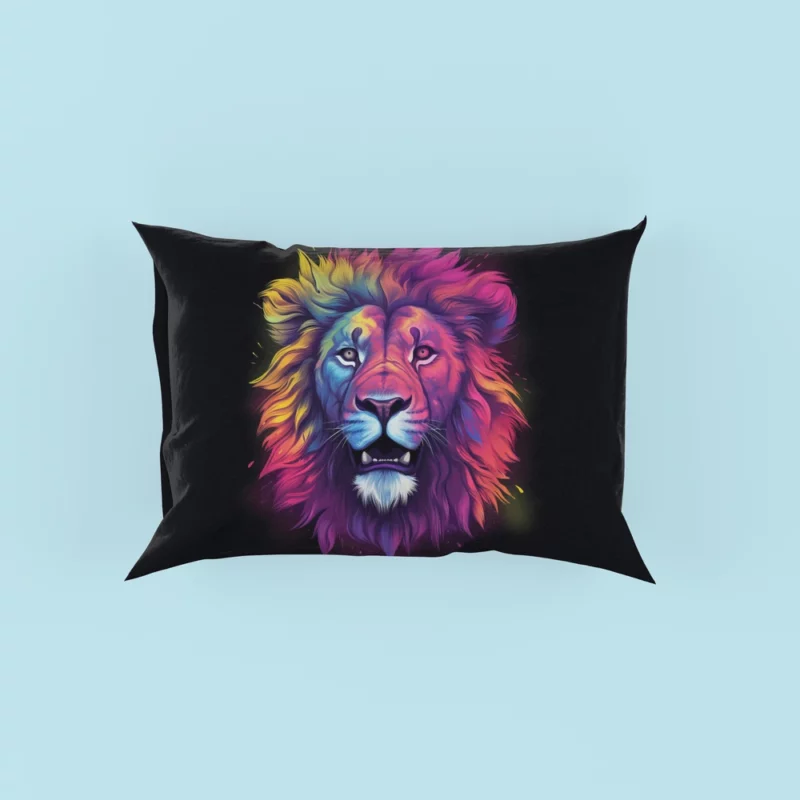 Majestic Lion Painting Pillow Case