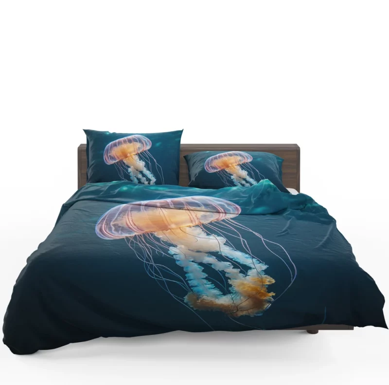 Majestic Ocean Jellyfish Octopus Bedding Set 1