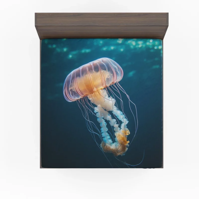 Majestic Ocean Jellyfish Octopus Fitted Sheet