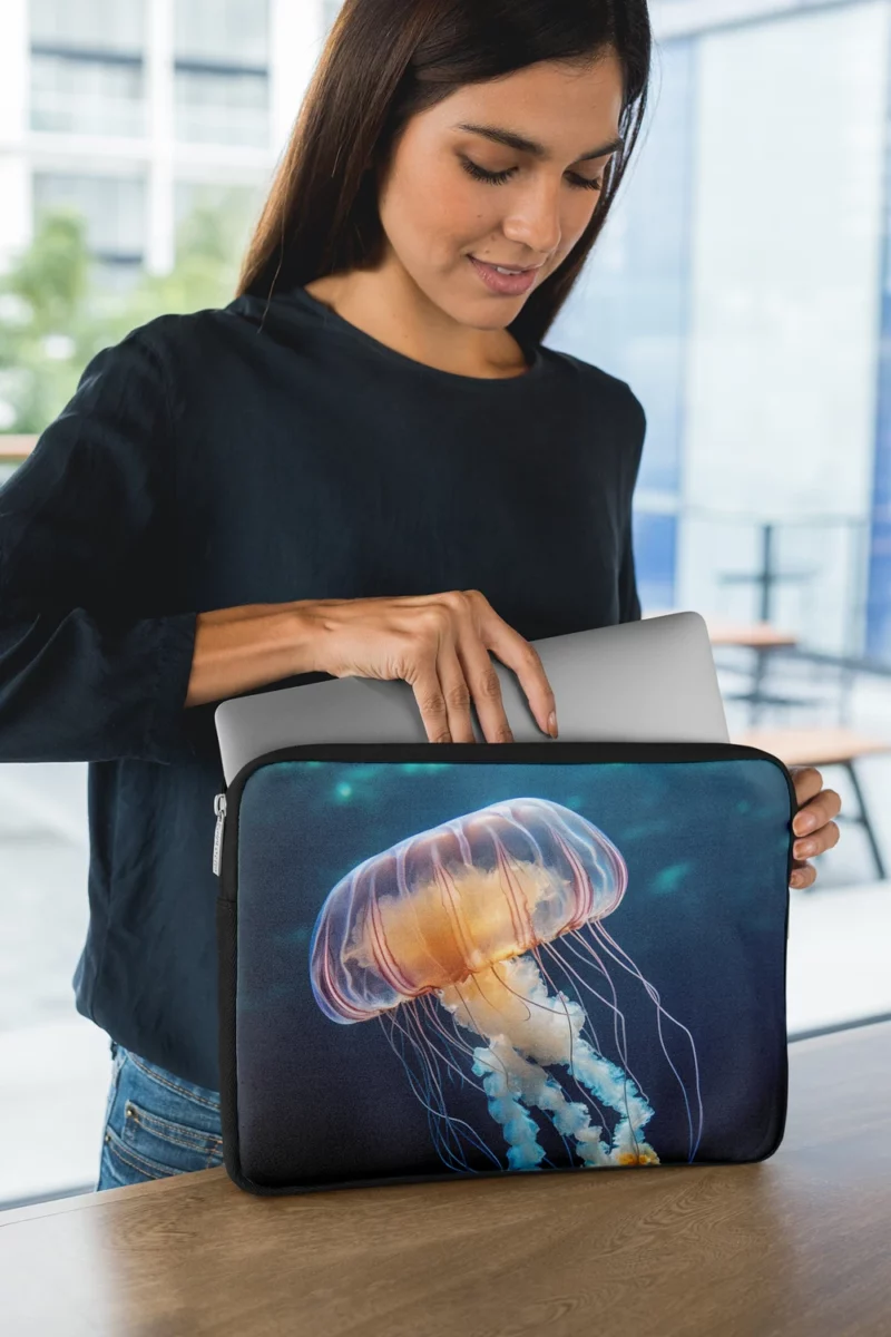 Majestic Ocean Jellyfish Octopus Laptop Sleeve 1