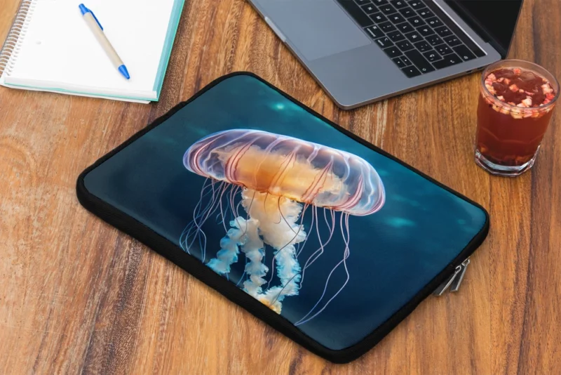 Majestic Ocean Jellyfish Octopus Laptop Sleeve 2